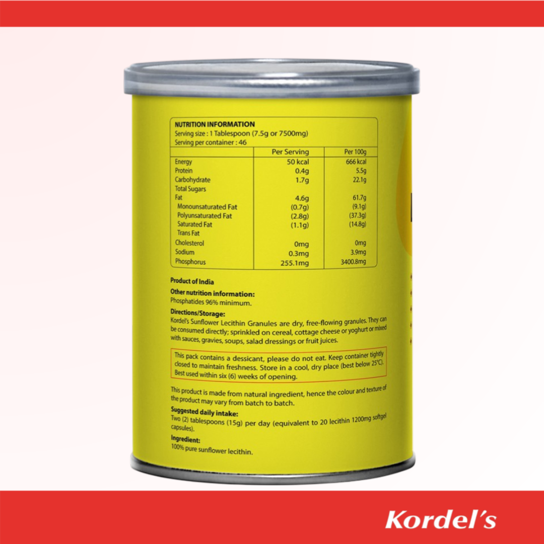 Kordel’s Sunflower Lecithin Granules